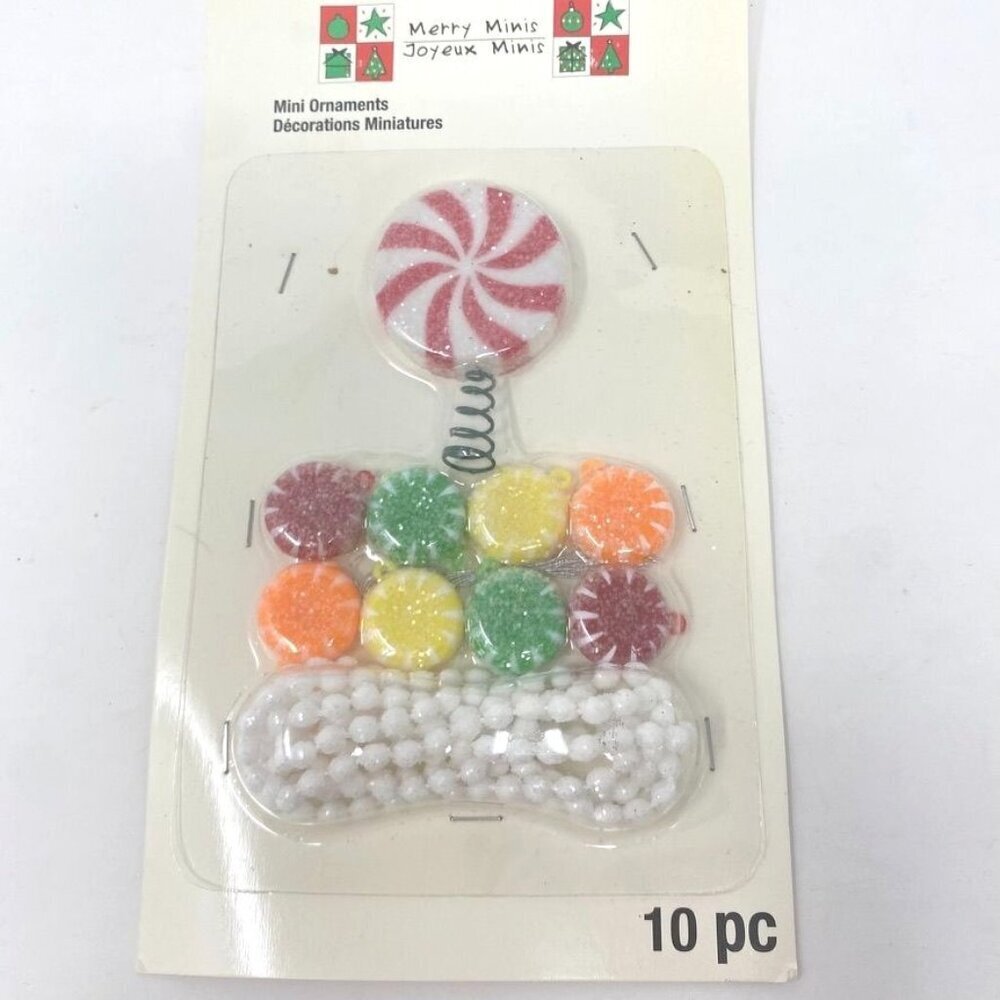 Michaels 10 Pc Merry Mini Ornaments Tree Topper Garland Candyland Nutcracker